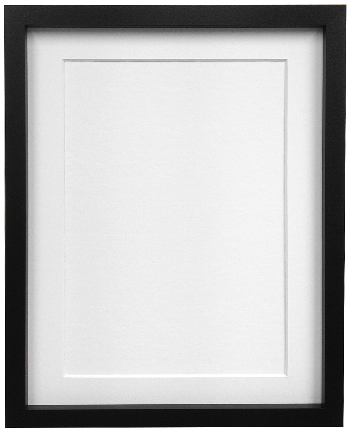 Black & White NIO Photo Picture Frames & Black White or Ivory Mounts