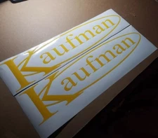 Kaufman Trailers Decal Kit (Set of 2) Flatbed Trailer 24" Replacement Stickers.