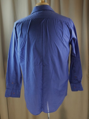 Adolfo 15 ½ 32/33 Denim Blue Button Front Shirt - Picture 6 of 7