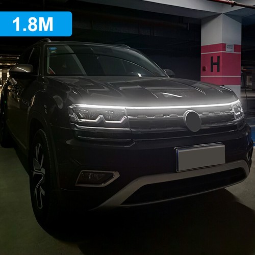 180cm/71'' Car DRL LED Light Strip For Hood Engine Cover Daytime Running Lights - Picture 5 of 14
