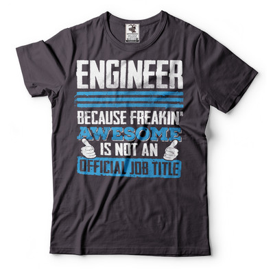 Engineer T-shirt Official Job Title Gift For Engineer Funny Engineering T-shirt