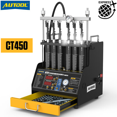 AUTOOL CT450 Auto GDI EFI Ultrasonic Fuel Injector Heat Cleaner  Tester Machine