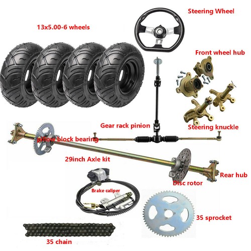 Drift Trike Go Kart Rear Live Axle Kit 