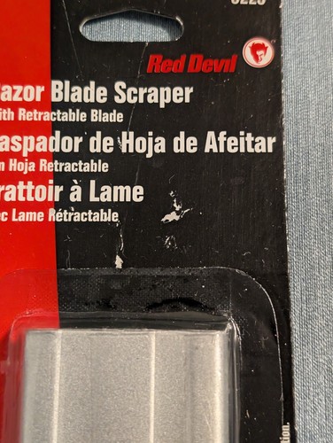Red Devil Retractable Razor Blade Scrapers - 3223 - Silver Toned - Lot Of 4 - Picture 6 of 7