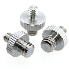 3x CAMVATE Camera Tripod Mount Screw Adapter 1/4"-20 to 3/8"-16 Male Converter