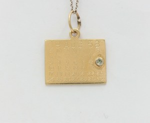 Vintage 14k Gold Calendar Birthday Charm August 9 1958 Pendant Ebay Vintage 14k Gold Calendar Birthday Charm August 9 1958 Pendant Ebay