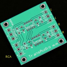 Stereo Unbalanced to Balanced Audio Converter Adapter ULTRA LOW NOISE PCB ONLY