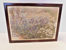 Kimberly Enterprises Handcrafted Graphic Art Tiles Wood Jewelry/Trinket Box