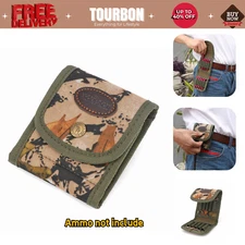 Tourbon 10 Round Cartridge Holder Belt Pouch 45-70 Rifle Ammo Storage Carry Case