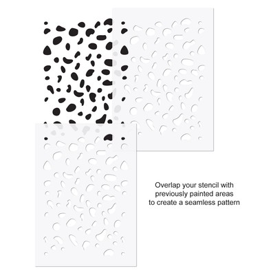 Dalmatian Print Pattern Wall Stencil - Large Reusable Dalmatian Spots  Template | eBay