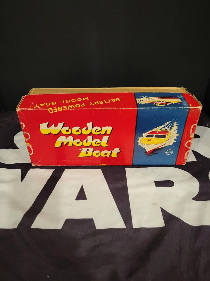 Barco Modelo Madera Años 50 UNION BOAT De Colección Original JAPÓN Eléctrico Foto 2 de 4