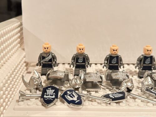 Lord of the Rings Brick Minifigures Knights x6 High Quality Detailed NEW - Picture 8 of 18