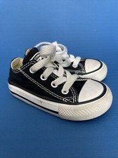 Toddler US 5 Black Low-Top Converse All Star Athletic Shoes