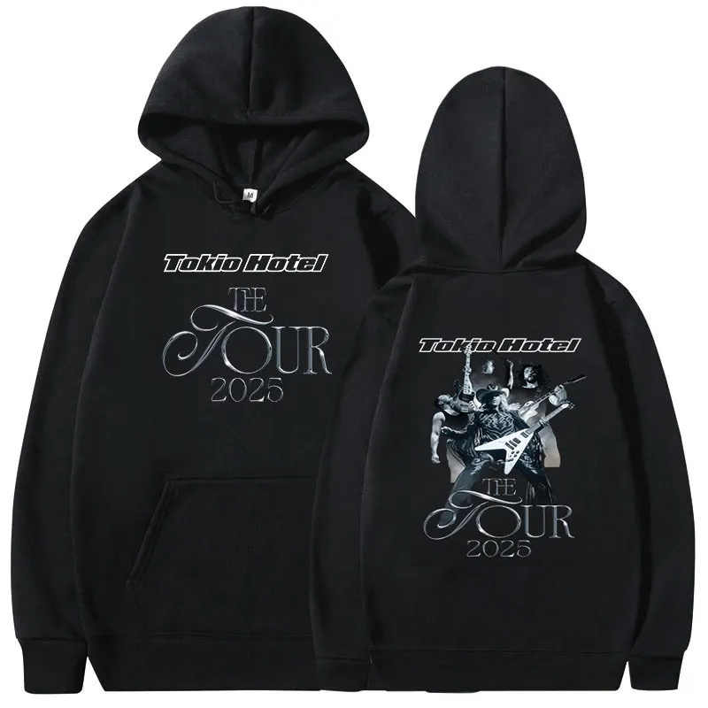 Tokio Hotel 2025 Tour Two-Sided Hoodie US Size Available Now