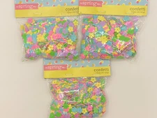NEW SPRING SUMMER FLOWER PARTY CONFETTI TABLE SCATTER  FILLER  X 3 PACKS