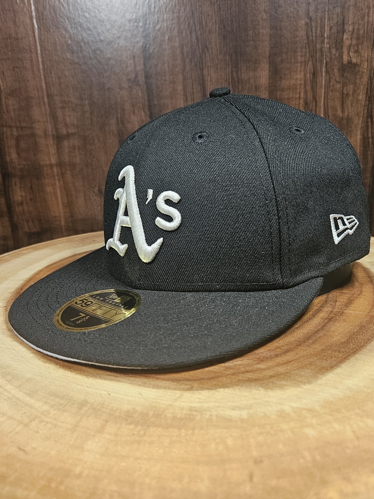 Oakland Athletics New Era 59Fifty Low Profile Fitted Cap Size 7 5/8 MLB