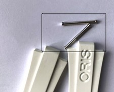 2 ORIS screw bar pin tube Aquis Date 7652  36mm RUBBER band strap 4 18 31 18mm