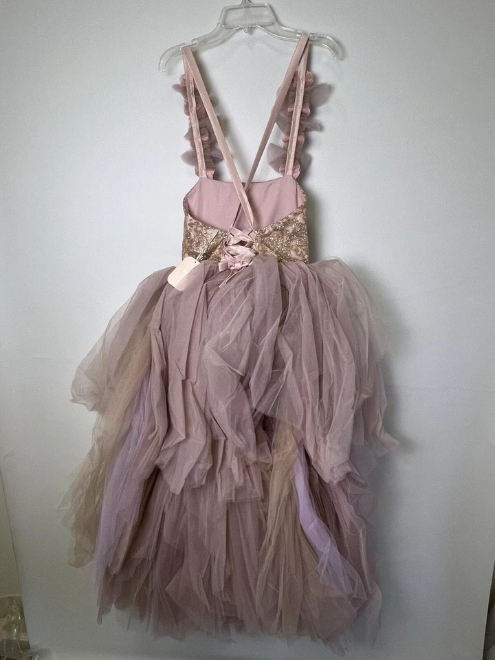 Vestido Dollcake Princesa Jane talla 10 con vestido de muñeca a juego nuevo con etiquetas púrpura muy claro Foto 4 de 4