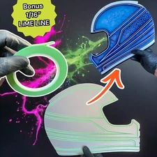 LiME LiNE Aluminum Practice Panel for Custom Paint With 1/16 inch Masking Tape