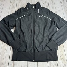 Vintage Y2K Nike Full Zip Track Jacket Windbreaker Womens Large Embroidered Logo