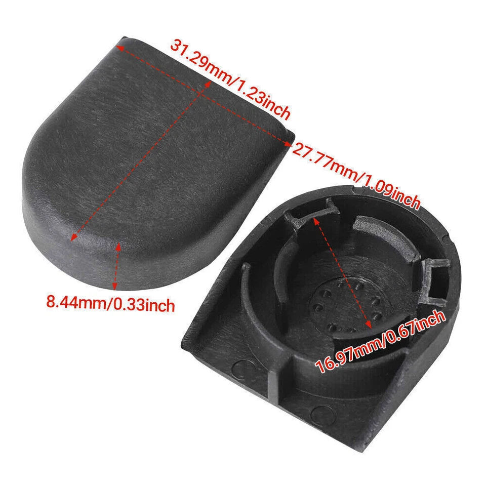 2x Windscreen Wiper Arm Head Nut Cover Caps Accessories For Toyota Yaris Corolla - Image 4 of 4