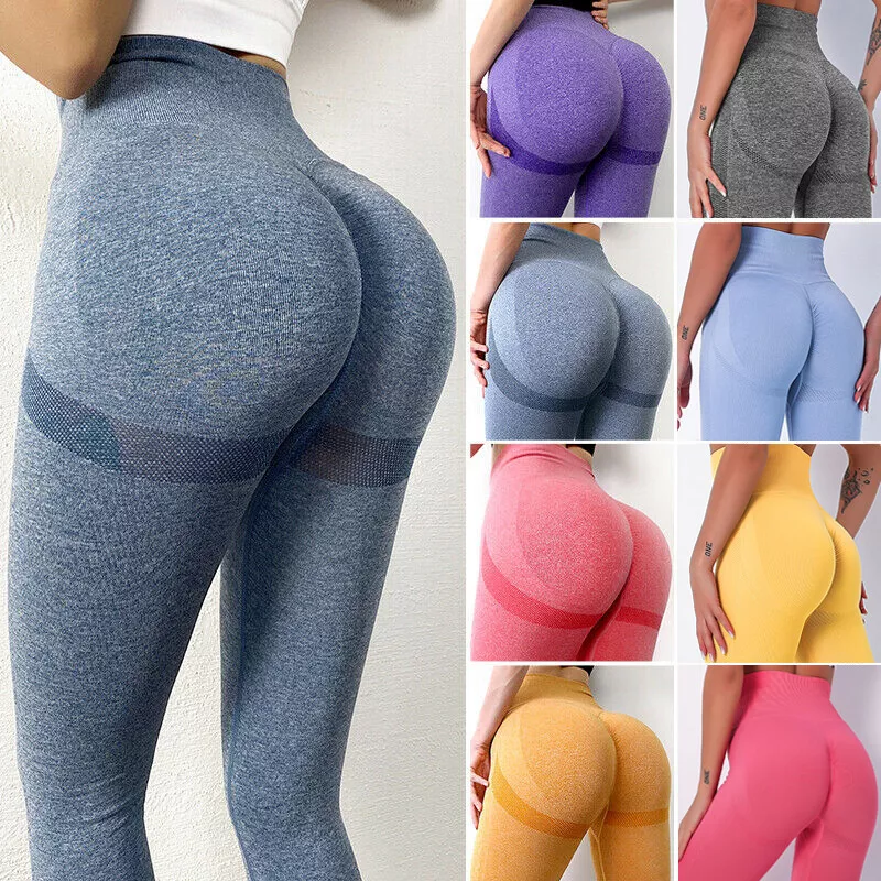 KIWI RATA Women Scrunch Sports Butt Lift Leggings High Waist Yoga