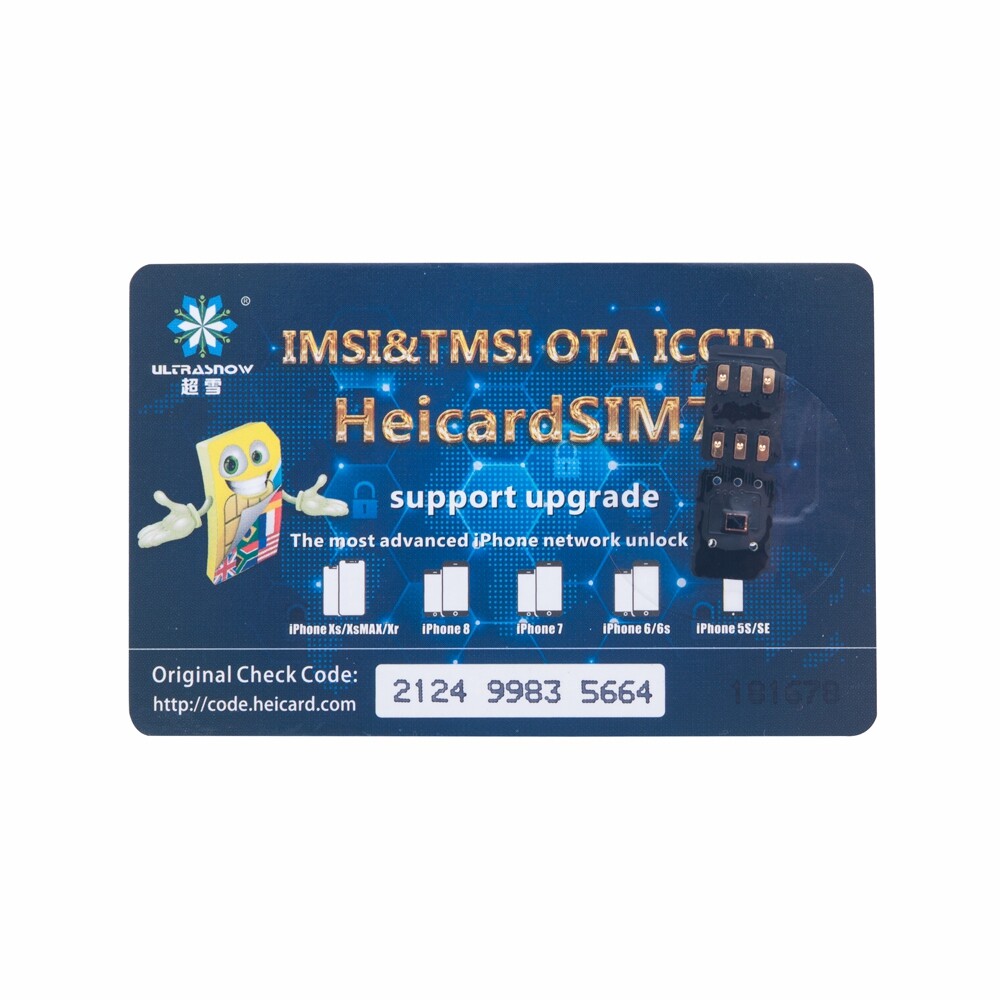 HEICARD UNLOCK Chip for iPhone X XS 8 7 Plus Unlocking Sim Card Newest ICCID - Picture 8 of 12
