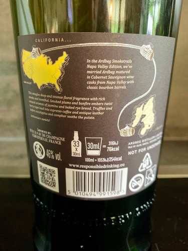 ARDBEG Smoketrails #3 - Napa valley edition - 1 Liter - 46 % = MWM auctions !! - Bild 3 von 3