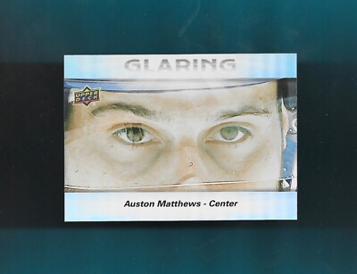 AUSTON MATTHEWS-TORONTO MAPLE LEAFS! 2023-24 Upper Deck GLARING # GL-2 SHARP!