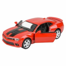 RI Novelty - Pull Back Die-Cast Metal Vehicle - 2014 CHEVY CAMARO (Red)(5 inch)