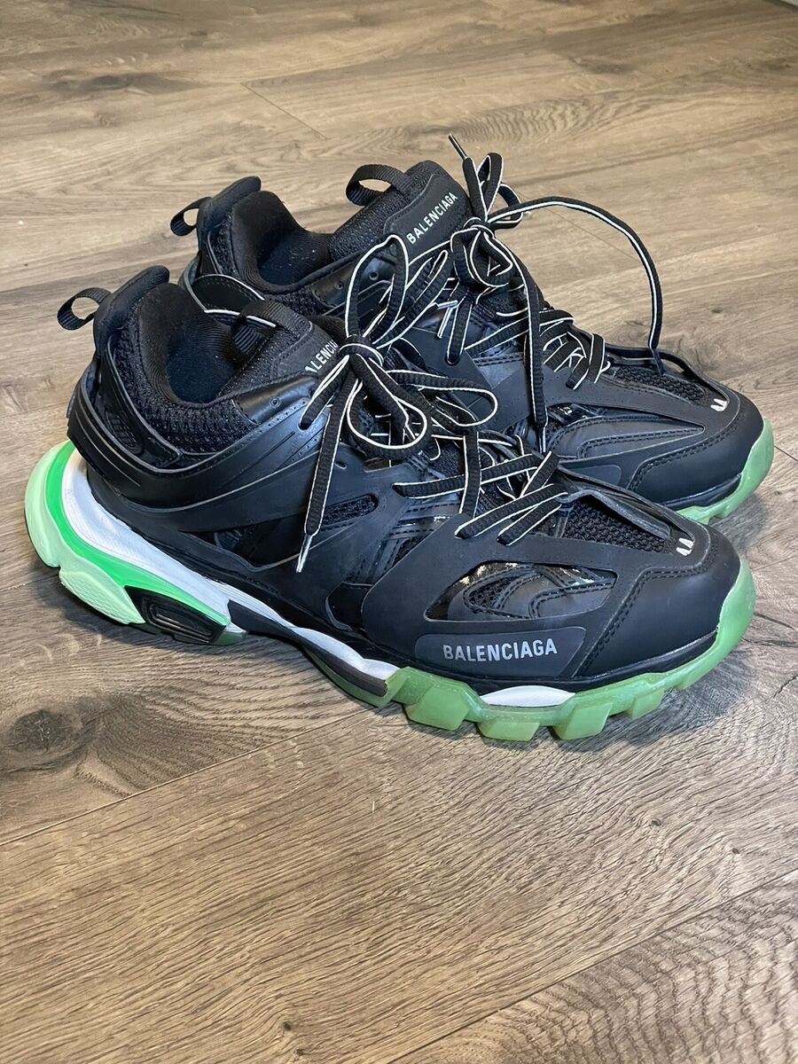 Balenciaga Track Trainer Black/Green Glow Men's Size 11 EUR Balenciaga Track Trainer Black/Green Glow Men's Size 11 EUR