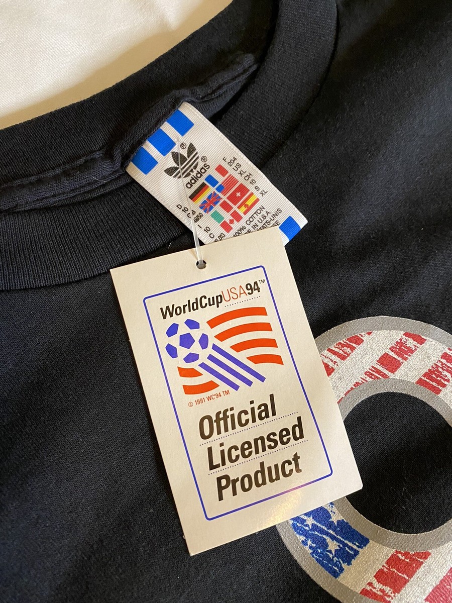 NWT Vintage Adidas World Cup USA 94 Soccer Single Stitch