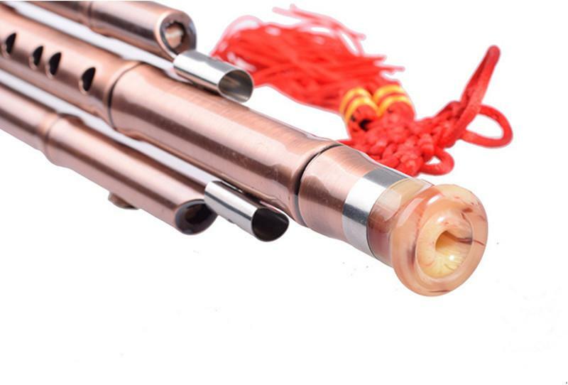 Chinese Cucurbit Flute (Hulusi) - Traditional Gourd Instrument For Beginners, Includes Case, C Tone
