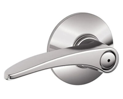 Schlage F40-MNH-625 Bright Chrome (Lifetime Finish) Privacy Manhattan Style 