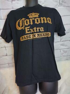 Vtg Corona Extra Made In Mexico 2005 Graphic T-Shirt Size Large Black 