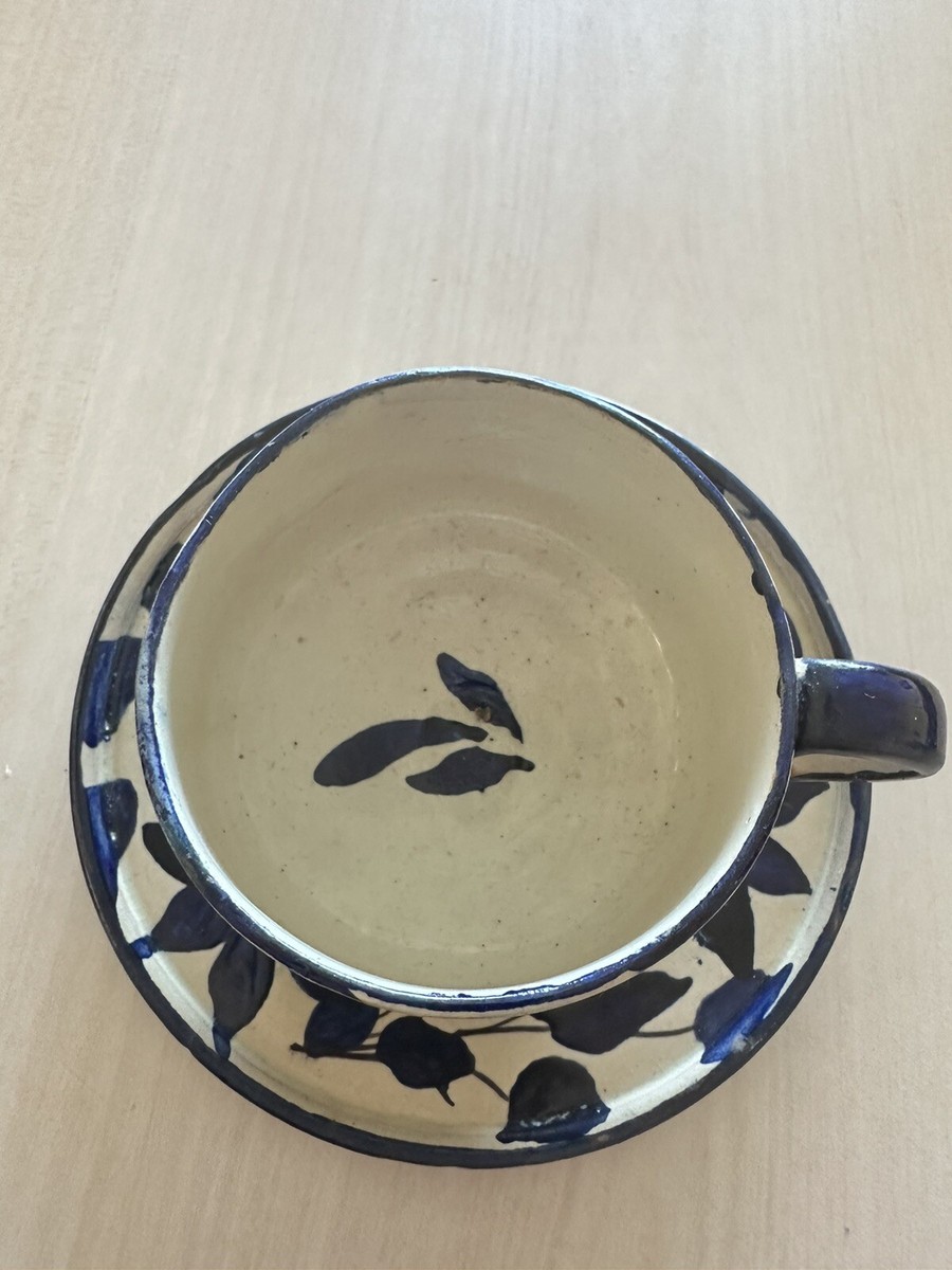 Vintage Alfareria Jimenez Zaragoza #402 Oaxaca, Mexico Cup Saucer