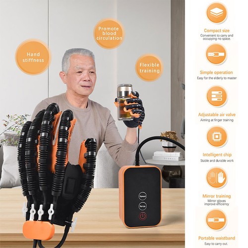 Hand Function Rehabilitation Finger Gloves Training Stroke Hemiplegia Recovery - Picture 9 of 10