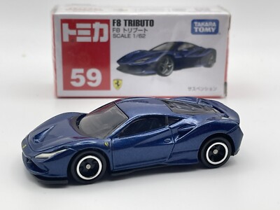 Tomica Takara No.59 '20 Ferrari F8 Tributo in Blaumetallic 3inch 1/62 OVP