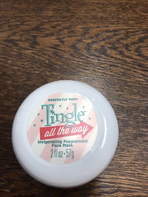 Perfectly Posh Tingle All the Way Peppermint Invigorating Face Mask New/Sealed