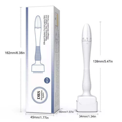 Microneedling Face Roller Massager Adjustable Needle Length Derma Stamp 140A