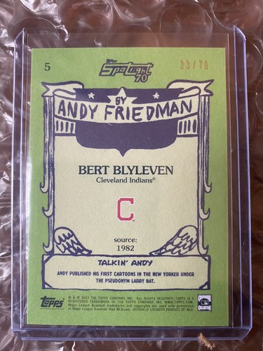 2021 topps x spotlight 70 andy friedman 6 Cards Lot - Picture 6 of 12