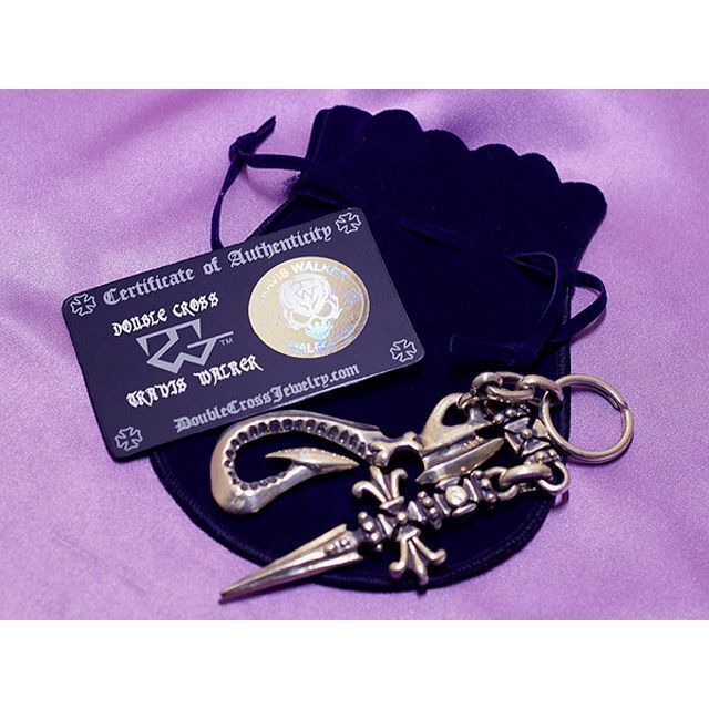 Travis Walker Cross Hook with Link and Dagger Key Chain Travis Walker Cross Hook with Link and Dagger Key Chain