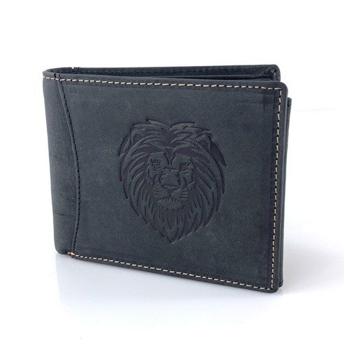 RFID Löwe Motiv Geldbörse Büffel Echt Leder Herren Lion Portemonnaie Geldbeutel - Bild 20 von 25