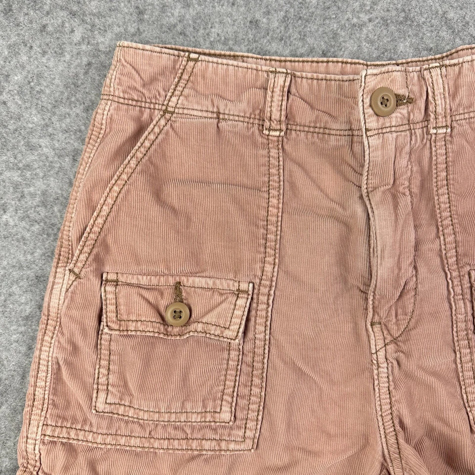Shorts American Eagle micro veludo feminino 0 carga cintura mais alta anos 90 namorado - Imagem 2 de 4