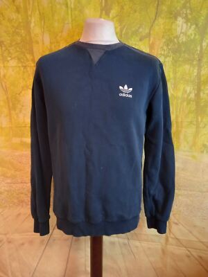 Adidas Sweatshirt Trefoil Blau Langarm 70% Baumwolle. UK Herren Gr. Medium