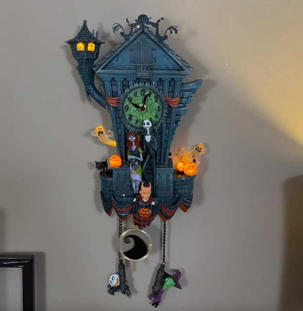 Reloj de cuco Tim Burton Pesadilla antes de Navidad - NUEVO - COMPLETO EN CAJA Foto 2 de 4