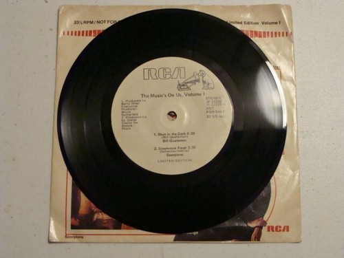 The Music's On Us RCA 7" sampler record Scorpions - Picture 4 of 4