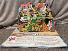Vintage Colorforms Mickey Mouse Cardboard Pop-up from 1974 No Accessories