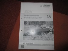 Bedienungsanleitung Betriebsanleitung Fliegl Einachs Dreiseitenkipper Kipper EDK