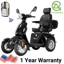 All Terrain Heavy Duty 1000W 4 Wheel Mobility Scooters for Senior 500lbs 31Miles